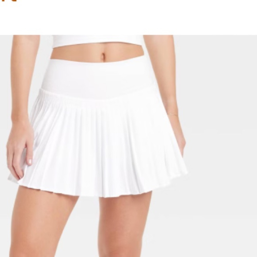 All in Motion White Pleated Skort - Picture 6 of 8